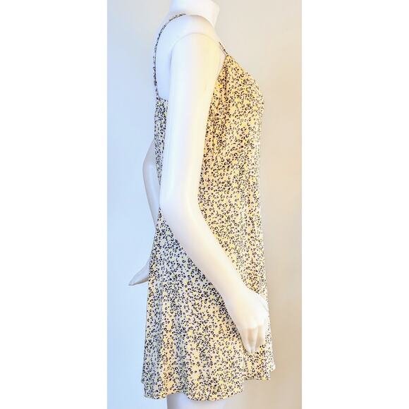 Calvin Klein Skater Minidress Sundress Medium Beige Black Leopard Print NEW - Picture 8 of 12